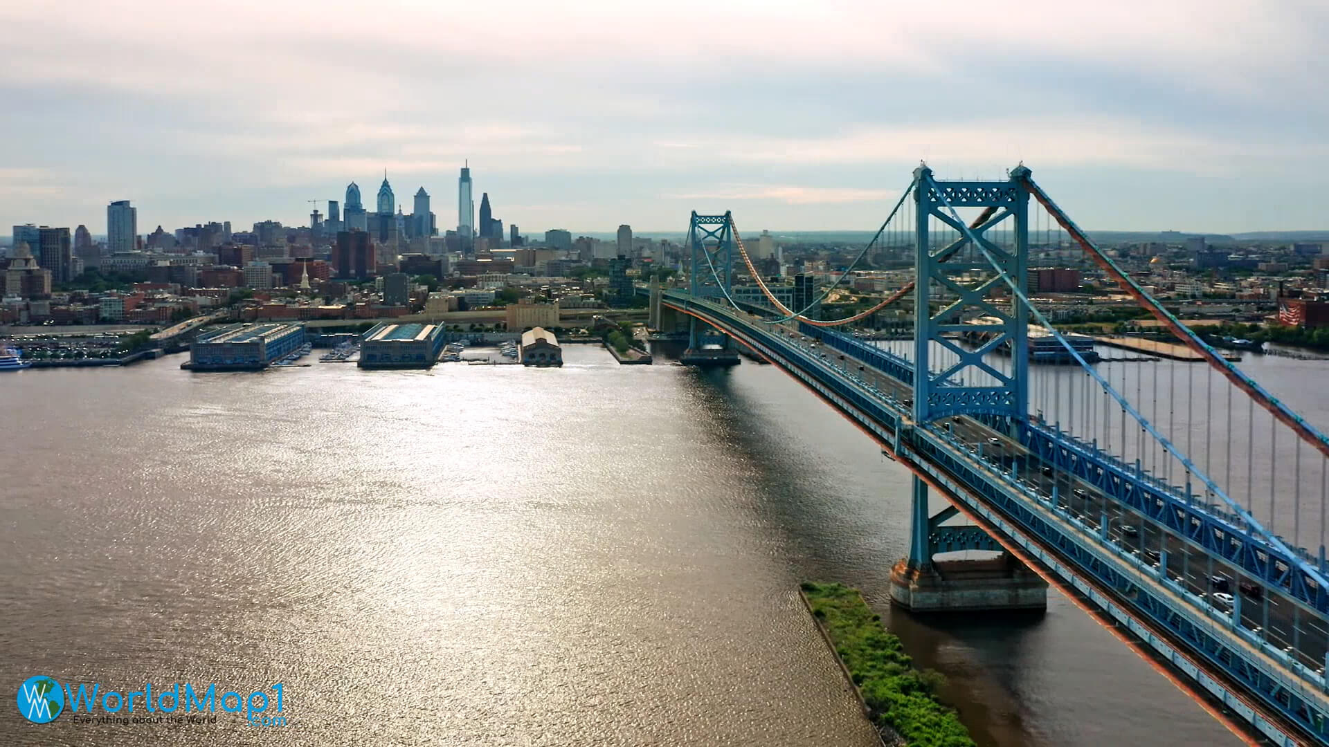 Philadelphia Pennsylvania Aerial View